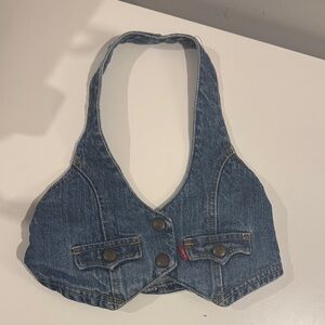 326 Levi's women's denim halter vest